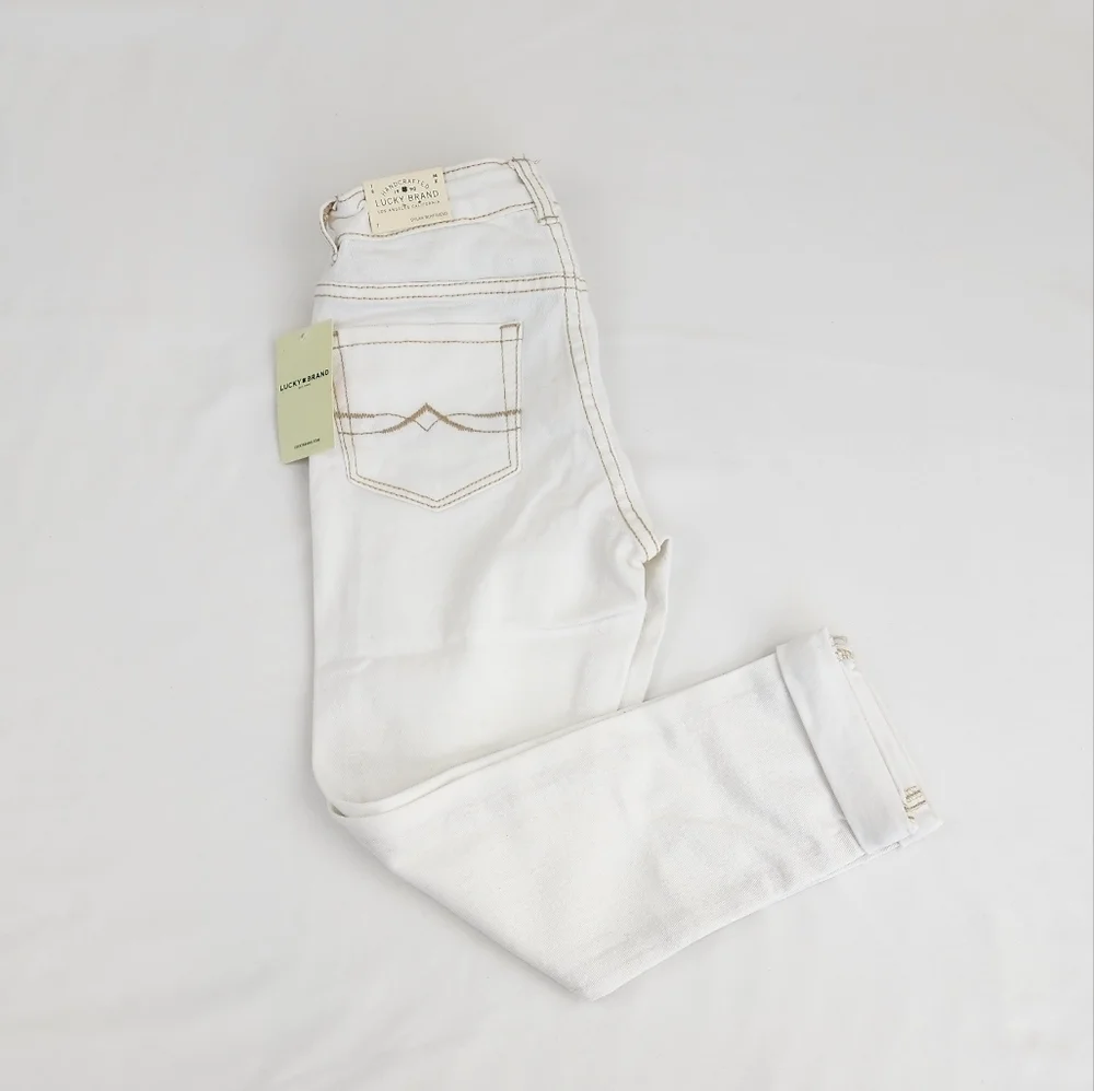 Lucky Brand Dylan Boyfriend  White Jeans Pants